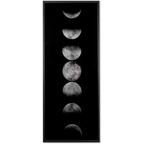 Moon Phases Charcoal Luxe Art
